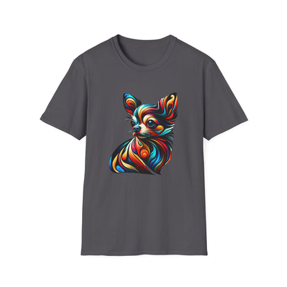 Chihuahua Tee – Vibrant Abstract Swirl Portrait – Unisex Fit