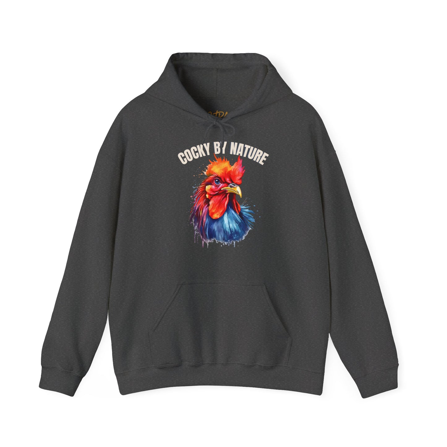 Rooster Hoodie – 'Cocky by Nature' Bold Color Design – Unisex Fit