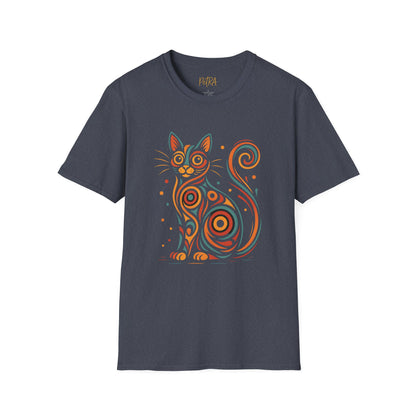 Cat T Shirt – Abstract Kaleidoscope Art – Unisex Fit