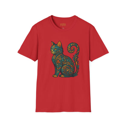 Cat Tee – Vintage Baroque Feline Design – Unisex Fit